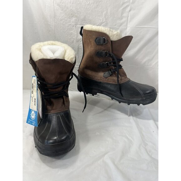 Sorel Men's Black and Brown Snow Boots - Picture 8 of 15